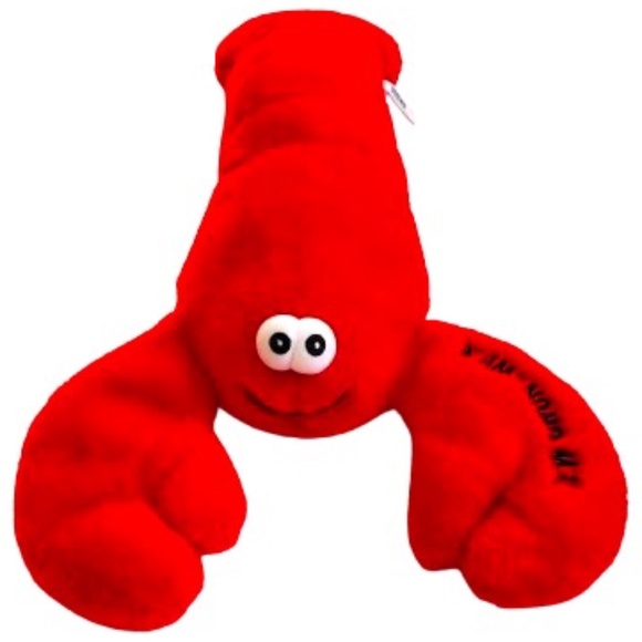 NWOT! CREATURE CONFORTS Plush Toys Long Bright Red Lobster Plush 19" x 12" - Picture 1 of 8